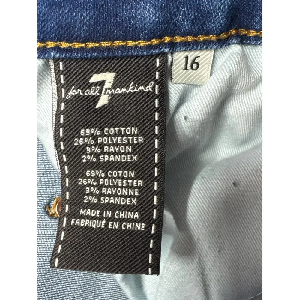 7 For All Mankind Youth Boys Slimmy‎ Straight Blue Jeans - Size 16 (29x30)